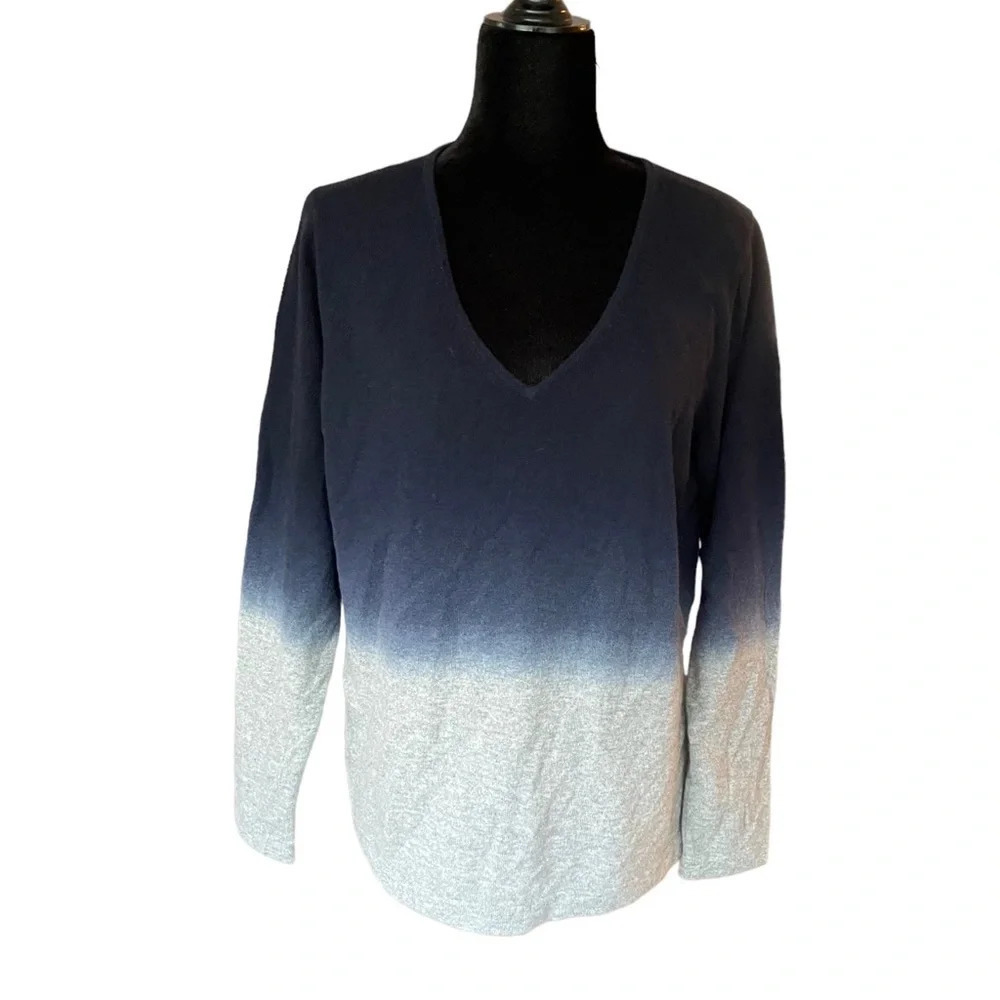 PURE Collection 100% cashmere dip dyed sweater size 18
